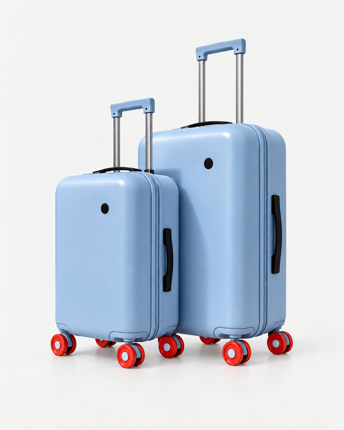 Light blue luggage set